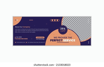 Business Agency social media cover design, Facebook cover template web banner template, social media banner design template