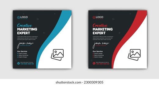 Business Agency Social Media Template for Digital Marketing