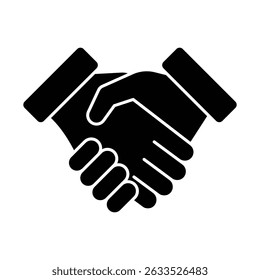 Business agreement handshake icon design