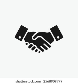 Business agreement handshake Icon vector sign isolated for graphic and web design. friendly handshake symbol