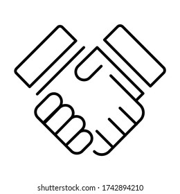 Business agreement - icon line vector - business and finance icons