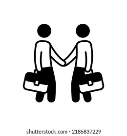 Icono de Contrato comercial en vector. Logotipo