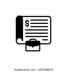 Business Agreement icon in vector. Logotype