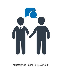 Business agreement icon.teamwork (vector illustration)