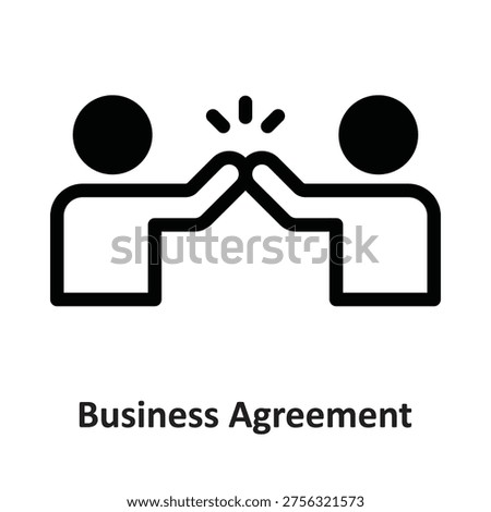 Business Agreement Vector icon which can easily modify or edit

