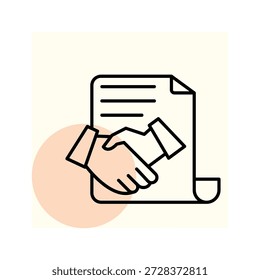 Vector del Acuerdo del negocio, pixel perfecto, archivo del ilustrador 