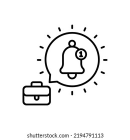 Business Alert icon in vector. Logotype