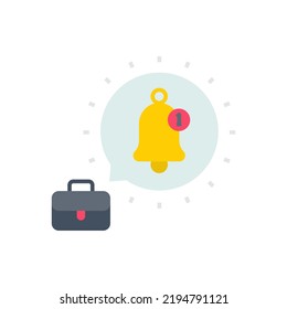 Business Alert icon in vector. Logotype