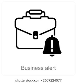 Business Alert and notification icon concept