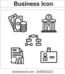 Business All Icon Vector for illustration 