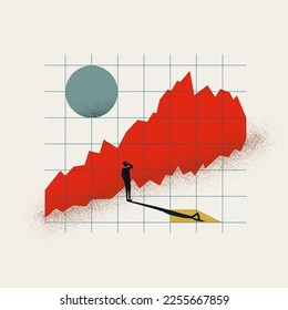 Business analysis abstract vector concept. Symbol of data, chart, growth. Minimal design eps10 illustration.