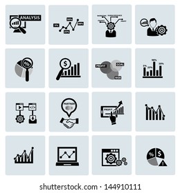 Business Analysis Concept Icons,vector