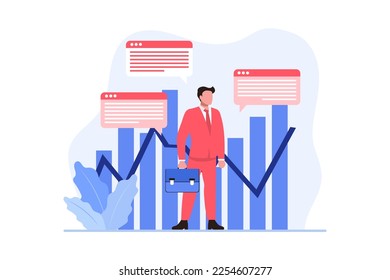 Business Analysis Flat Design Illustration