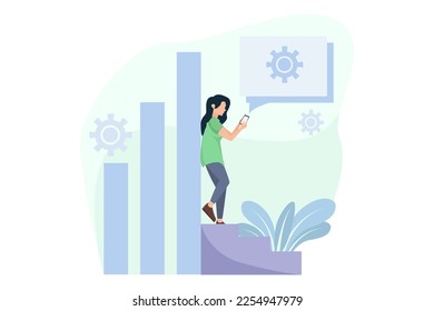 Business Analysis Flat Design Illustration
