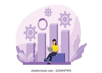 Business Analysis Flat Design Illustration