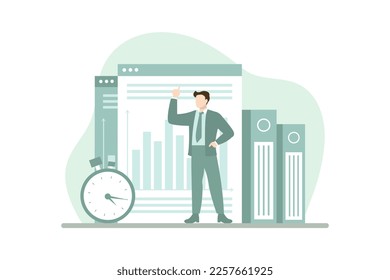 Business Analysis Flat Design Illustration