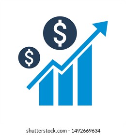 30,089 Revenue growth icon Images, Stock Photos & Vectors | Shutterstock