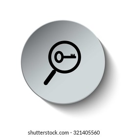 Business analysis icon. Data analysis icon. Search icon. SEO icon. Vector Illustration .EPS10