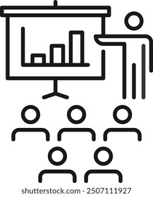 Geschäftsanalyse-Symbol. geschäftlich übertragender Ikonenvektor 