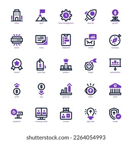 Paquete de iconos de Business Analysis para el diseño de su sitio web, logotipo, aplicación e interfaz de usuario. Icono de Análisis de negocio de línea mixta y diseño sólido. Ilustración gráfica vectorial y trazo editable.