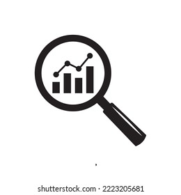 Business analysis icon vector illustration, Marketing research icon