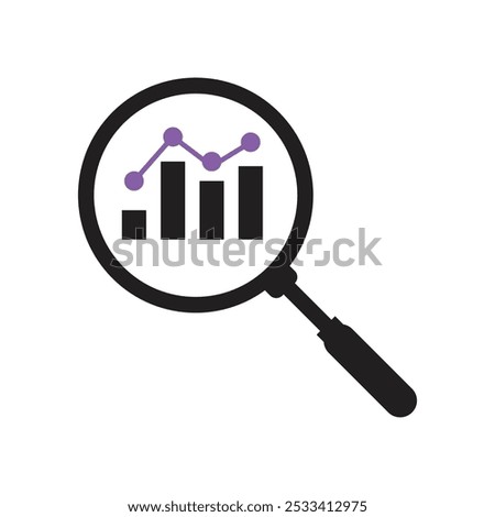 Business analysis icon vector illustration, Marketing Research icon.