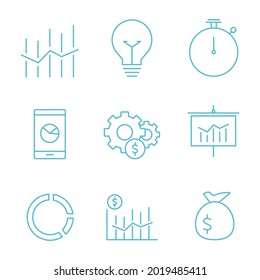 business analysis icons set. business analysis pack symbol vector elements for infographic web
