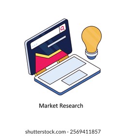 Business Analysis isometric Colored illustration. EPS File stock illustration