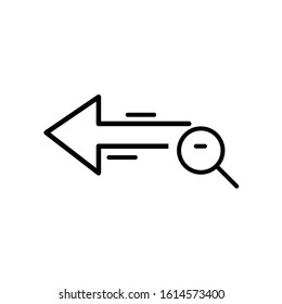 Business analysis, transfer web line icon, outline isolated on white background EPS Vector 