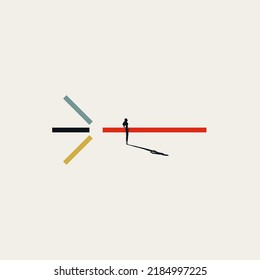 Business analysis vector concept. Symbol of data science, research, finance, strategy. Minimal design abstract eps10 illustration.