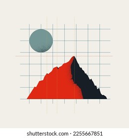 Business analysis vector concept. Symbol of growth, finance, statistics. Minimal design eps10 illustration.