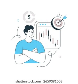 Ilustração do Business Analysis Vetor. Arquivo EPS 10