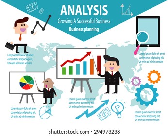 Business Analysis,data analysis, business data analysis infographic,
icons, Eps10 vector illustration