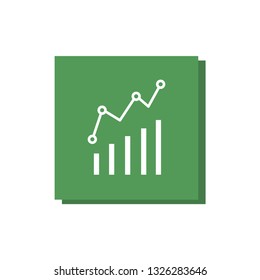 Business analyst, chart vector icon