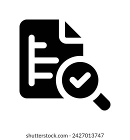 business analyst icon. vector glyph icon for your website, mobile, presentation, and logo design.