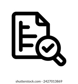business analyst icon. vector line icon for your website, mobile, presentation, and logo design.