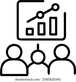 Business analysts evaluating network intelligence reports in a modern office with copy space concept as Business analysts evaluate detailed network intelligence reports on sleek desks in a modern offi