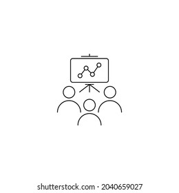 business analytic presentation icon vector