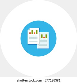 Business analytical report icon