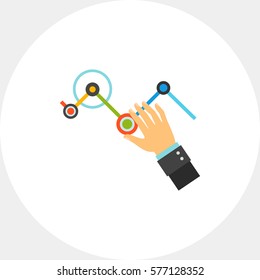 Business analytics dashboard icon