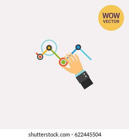 Business analytics dashboard icon