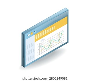 Business Analytics Dashboard UI Data Visualization Graph Web Interface Design
