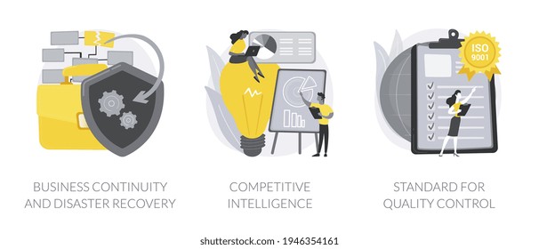Análisis de negocios y toma de decisiones ilustraciones abstractas de vectores conceptuales.