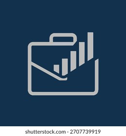 Análisis de negocios Diseño de iconos de correo electrónico, Gráfico de datos con símbolo de sobre, Icono de estadísticas de marketing por correo electrónico, Informe de negocios Ilustración de correo