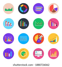 
Business Analytics Flat Rounded Icons Pack