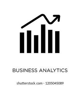 Business analytics graphics icon. Business analytics graphics symbol design from Analytics collection. Simple element vector illustration on white background.