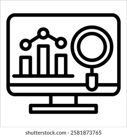 Business Analytics Icon Element For Design