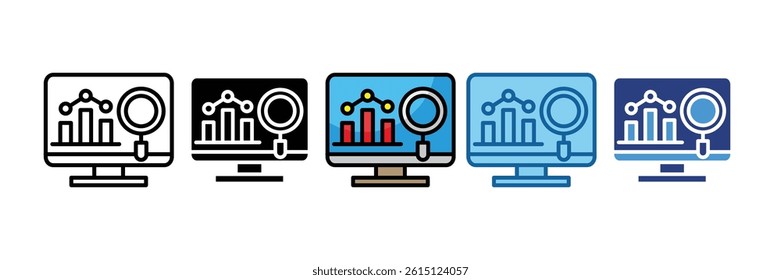 Business Analytics Icon Element For Design