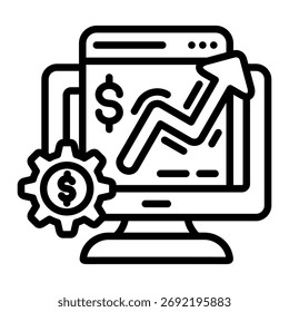 Elemento de ícone do Business Analytics para design