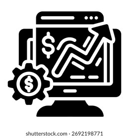 Elemento De Icono De Business Analytics Para El Diseño